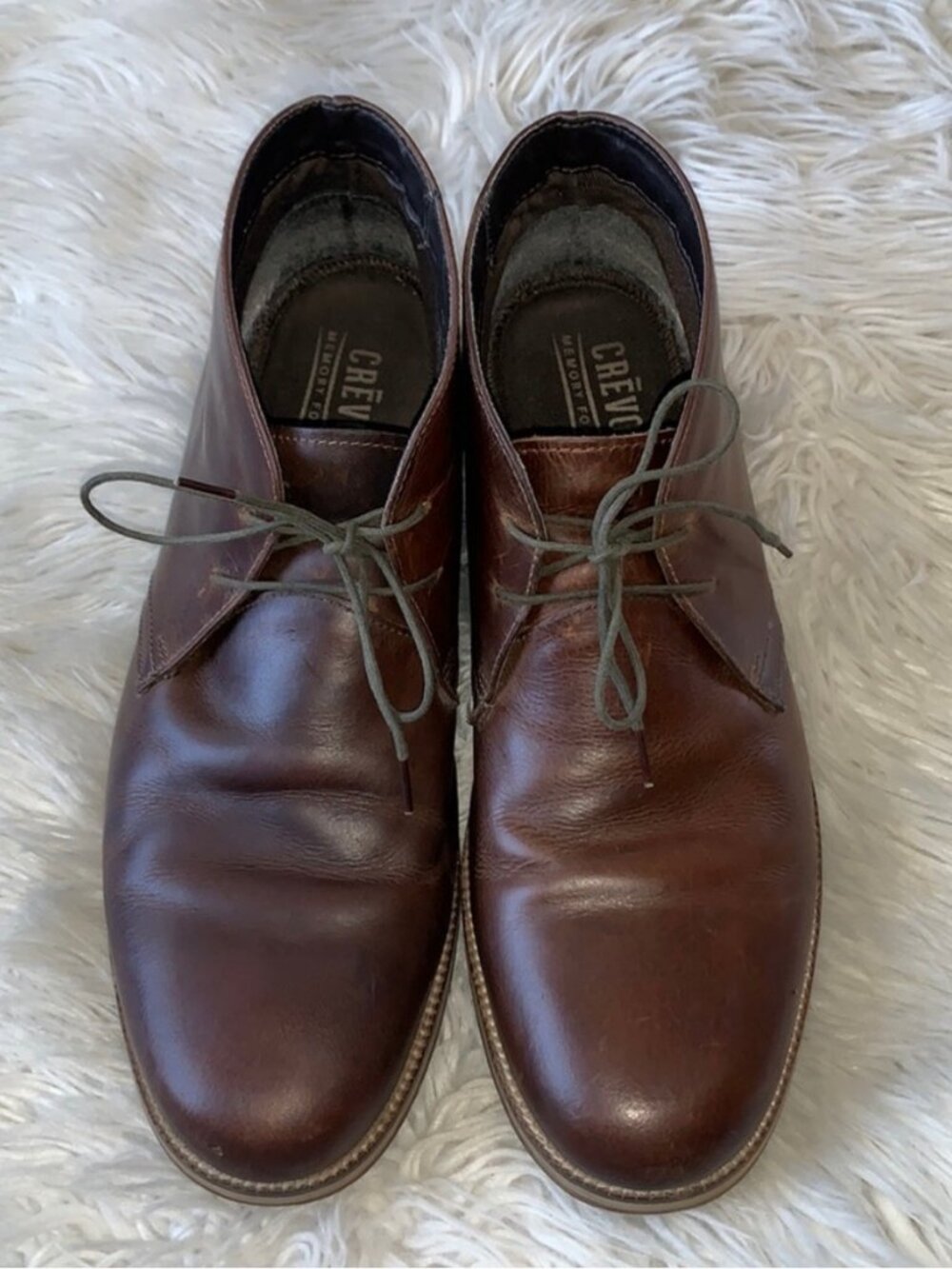 Crēvo Dorville Chukka Boots Chestnut Brown Leather Men's Size 11